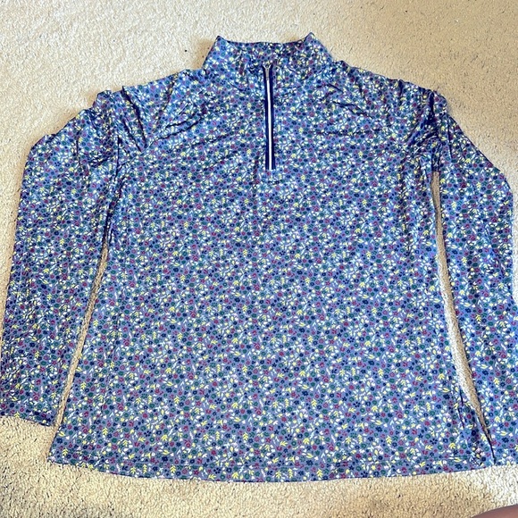 Lady Hagan Golf Women's M 1/4 Zip UV Protection Cooling Pullovr Top LS - Picture 1 of 6